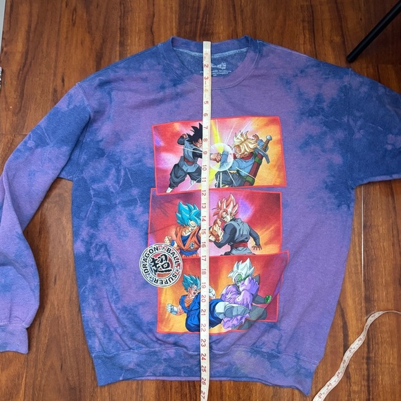 Dragonball Goku Trunks Vintage Tie Dye Pullover Size Small - Picture 6 of 7